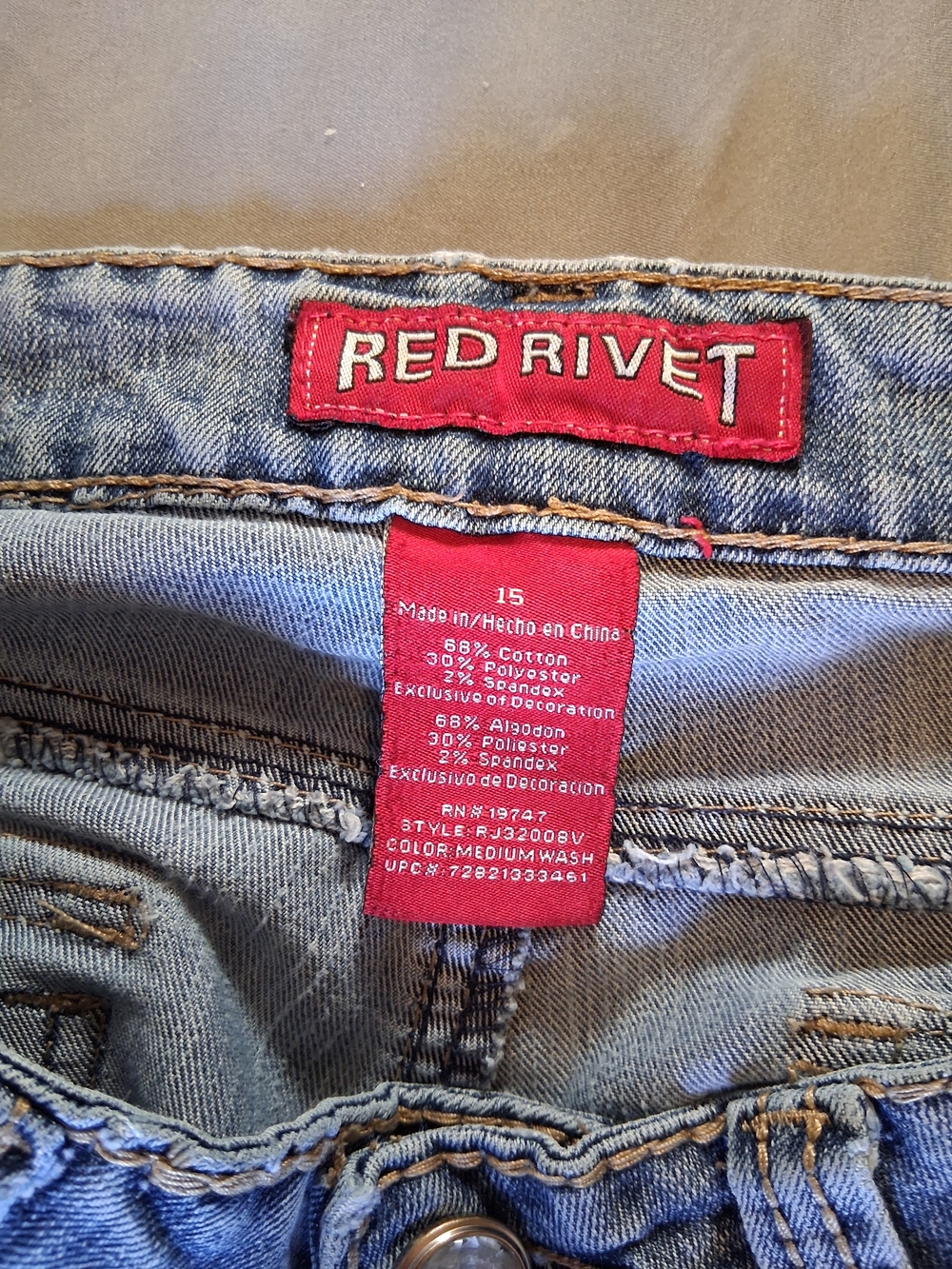 Red Rivet Women's Light Blue Boot Cut Ripped Jeans - Picture 2 of 11